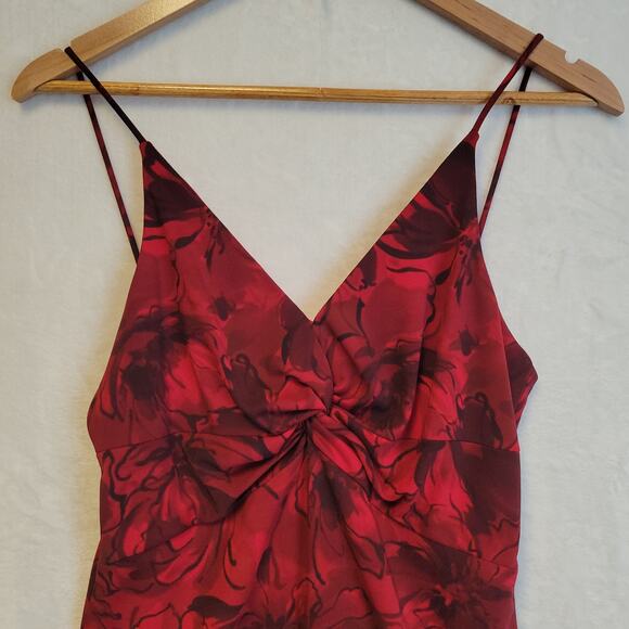 Vintage Y2K 90s Floral Baby Doll Dress Laundry by Shelli Segal Whimsigoth Size 6 - Picture 3 of 10